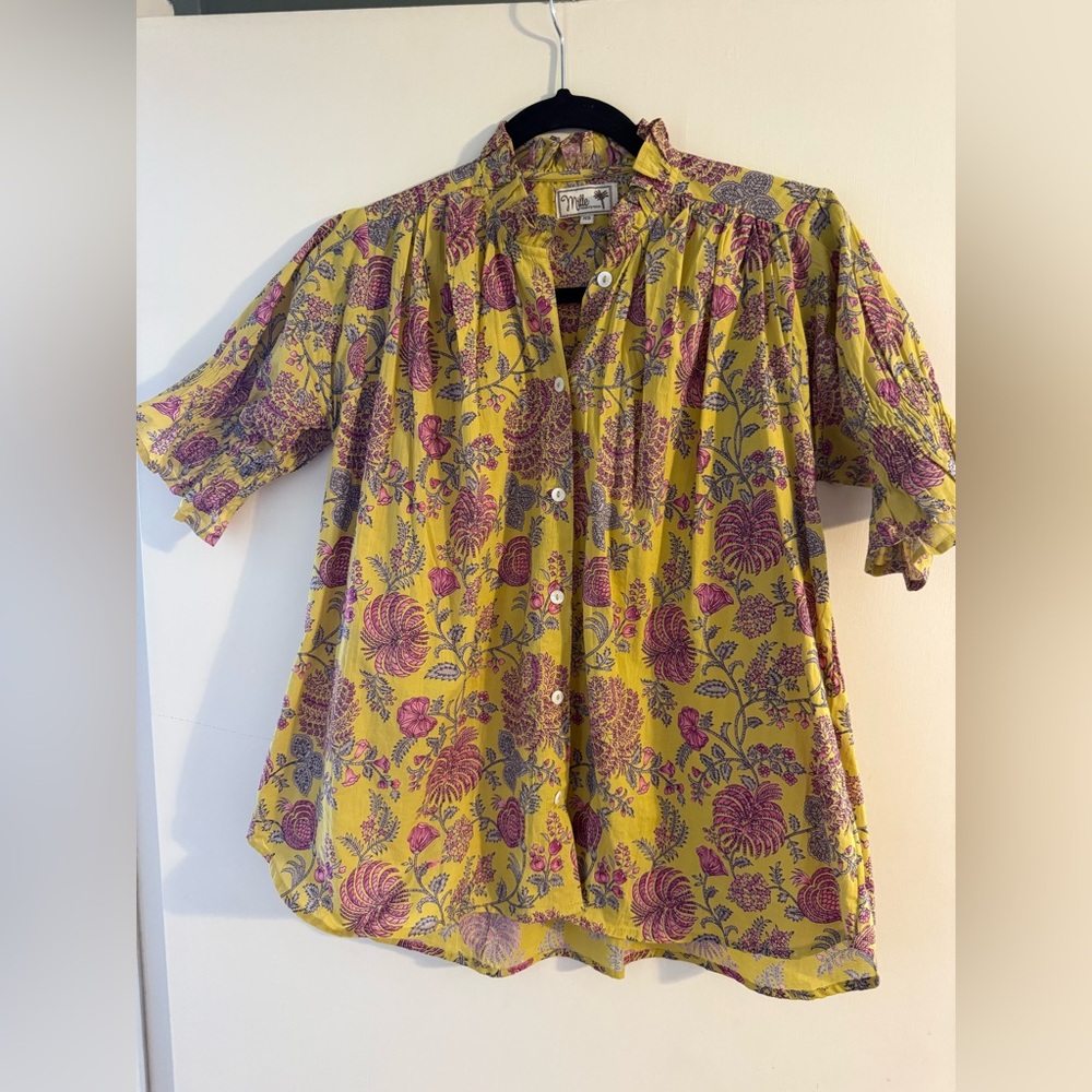 Mille Floral Button Down Top